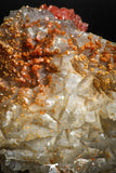 05090 - Beautiful Red Vanadinite Crystals Cluster from Mibladen Mining District, Midelt Province, Morocco