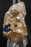 07805 - Beautiful Deep Blue Azurite Crystals on Carbonate Matrix - Kerrouchen (Morocco)