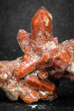 20080 - Top Beautiful 2.14 Inch Natural Red Iron-Oxide Coated Quartz Crystals Cluster