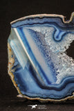 20250 -  Extremely Beautiful 5.30 Inch Brazilian Agate Slice (Chalcedony Geode Section)