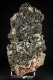 21577 - Top Huge Slender Grass Green Epidote Crystals on Matrix Imilchil Mine Morocco