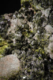 21577 - Top Huge Slender Grass Green Epidote Crystals on Matrix Imilchil Mine Morocco